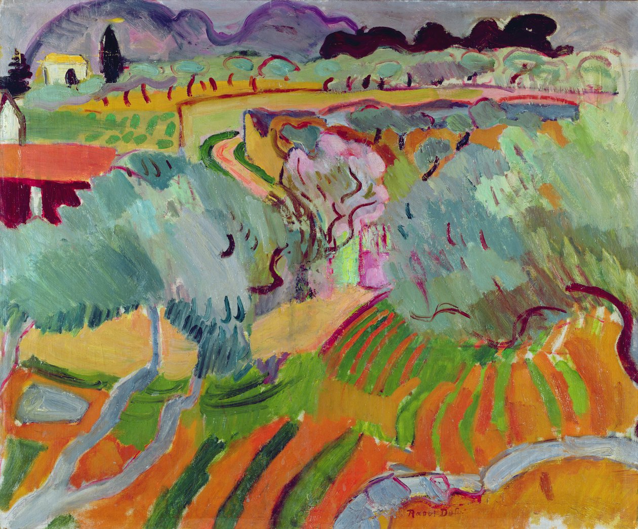 Landskab i Provence af Raoul Dufy