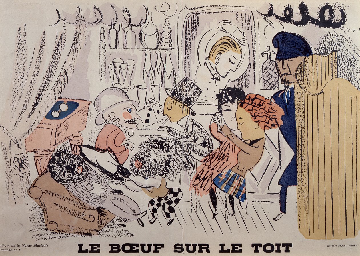 Le Boeuf sur le Toit, illustration fra den første udgave af 