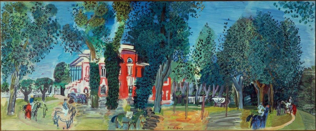 Paddocken i Deauville af Raoul Dufy