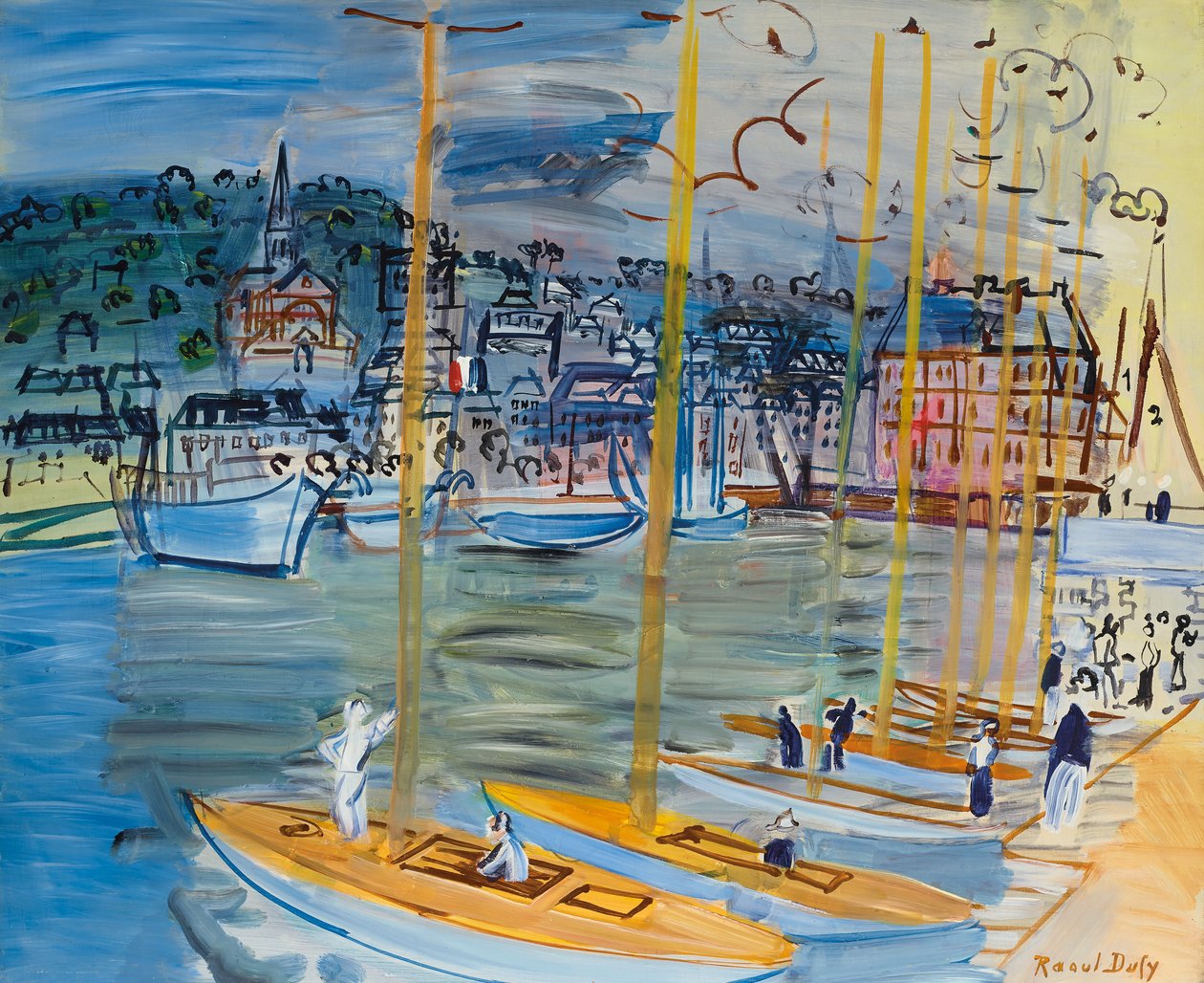 Deauville-bassinet af Raoul Dufy