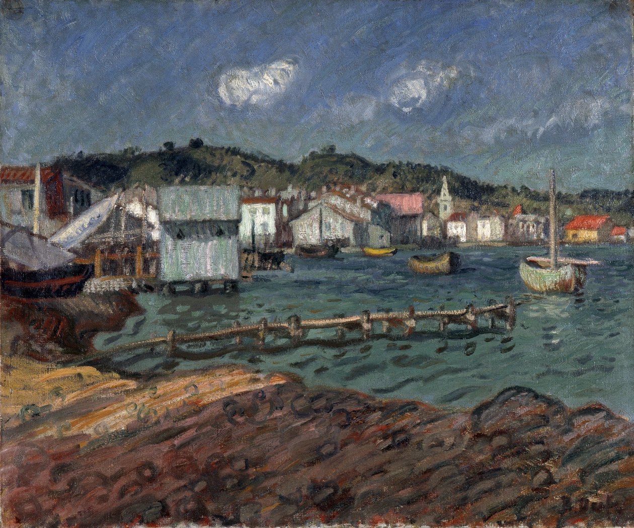 Havnen i Martigues af Raoul Dufy