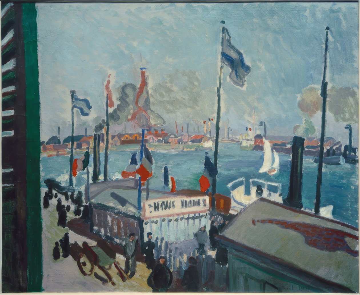 Havnen i Le Havre af Raoul Dufy