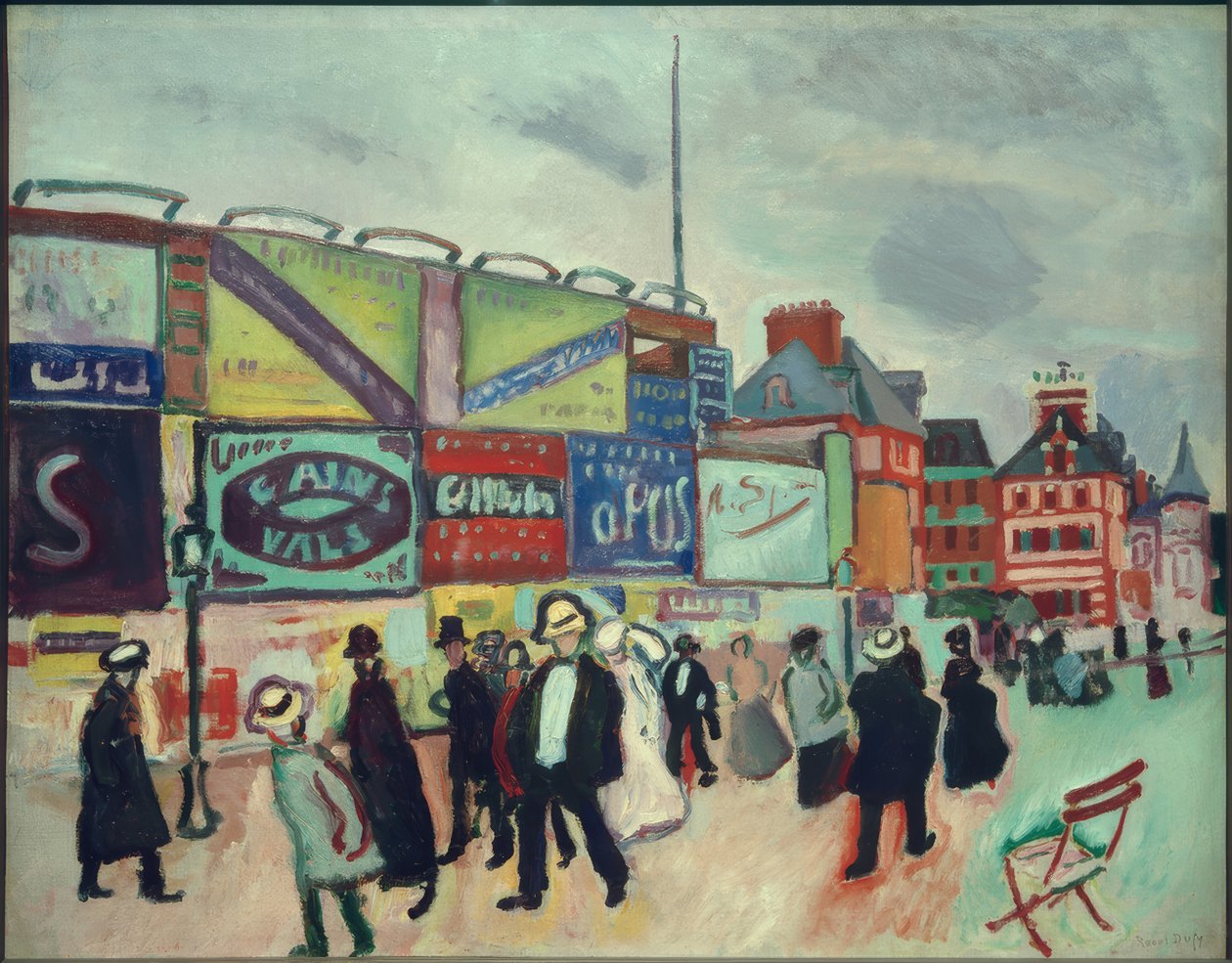 Plakater i Trouville af Raoul Dufy