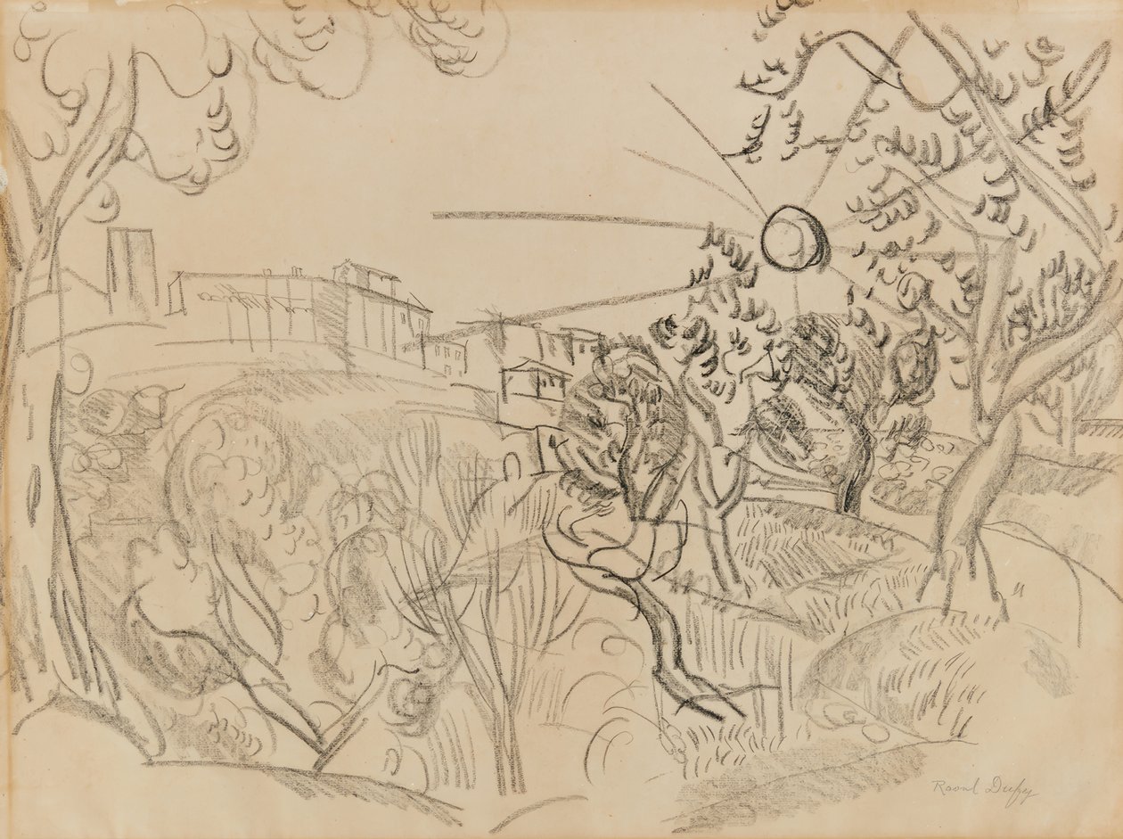 Oliventræer i Provence af Raoul Dufy