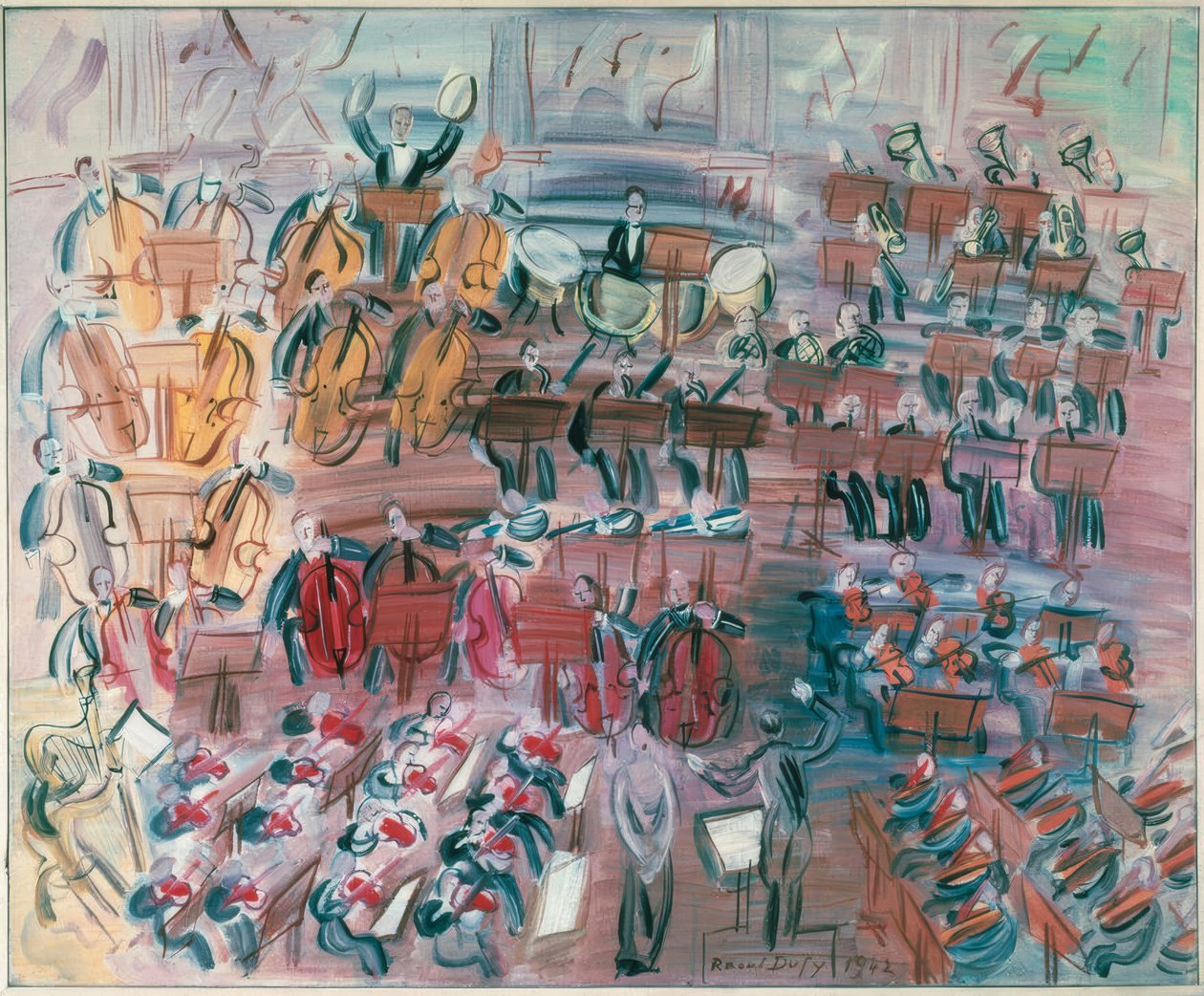 Orkester med sangerinde af Raoul Dufy