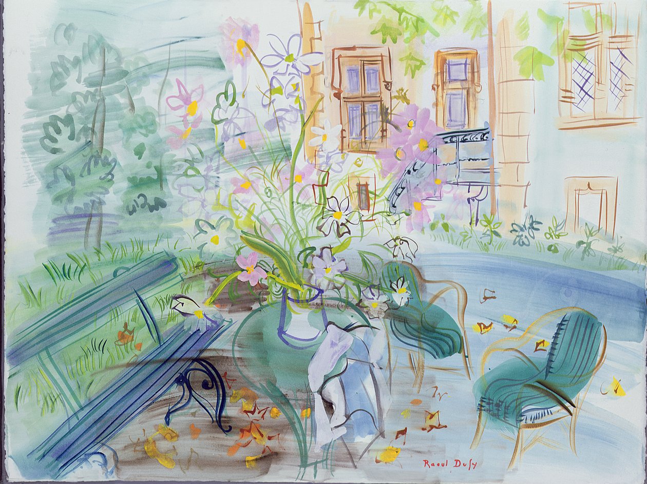 Vores hus i Montsaunes af Raoul Dufy