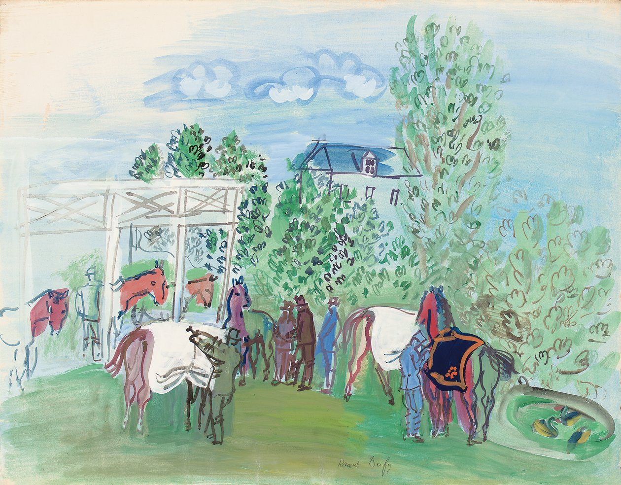 Paddock af Raoul Dufy