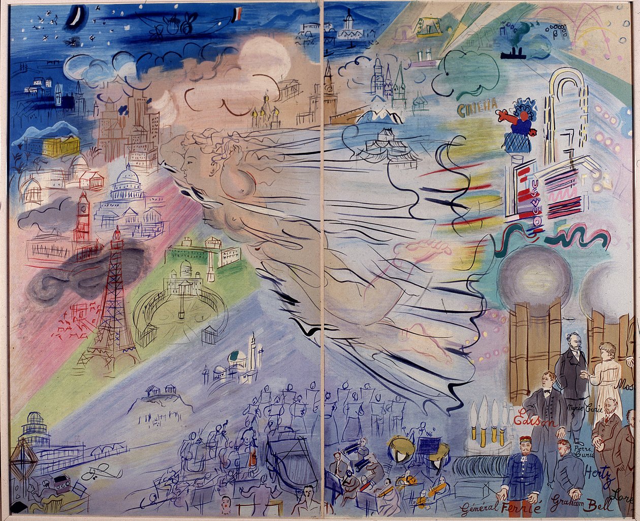 Maleri "La Fee Electricite" af Raoul Dufy (1877-1953) af Raoul Dufy