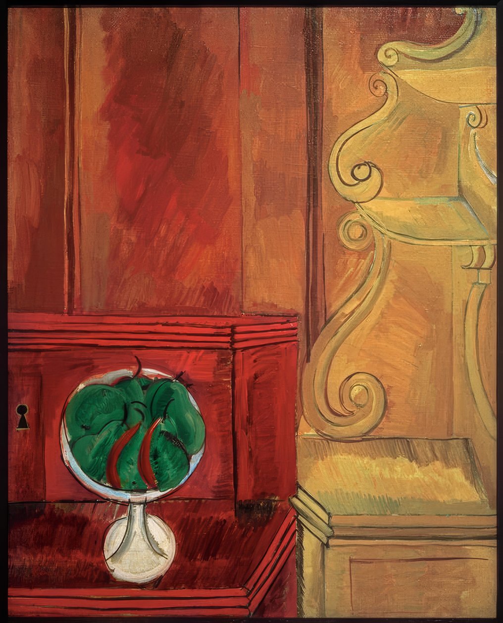 Pærekompot og konsol af Raoul Dufy