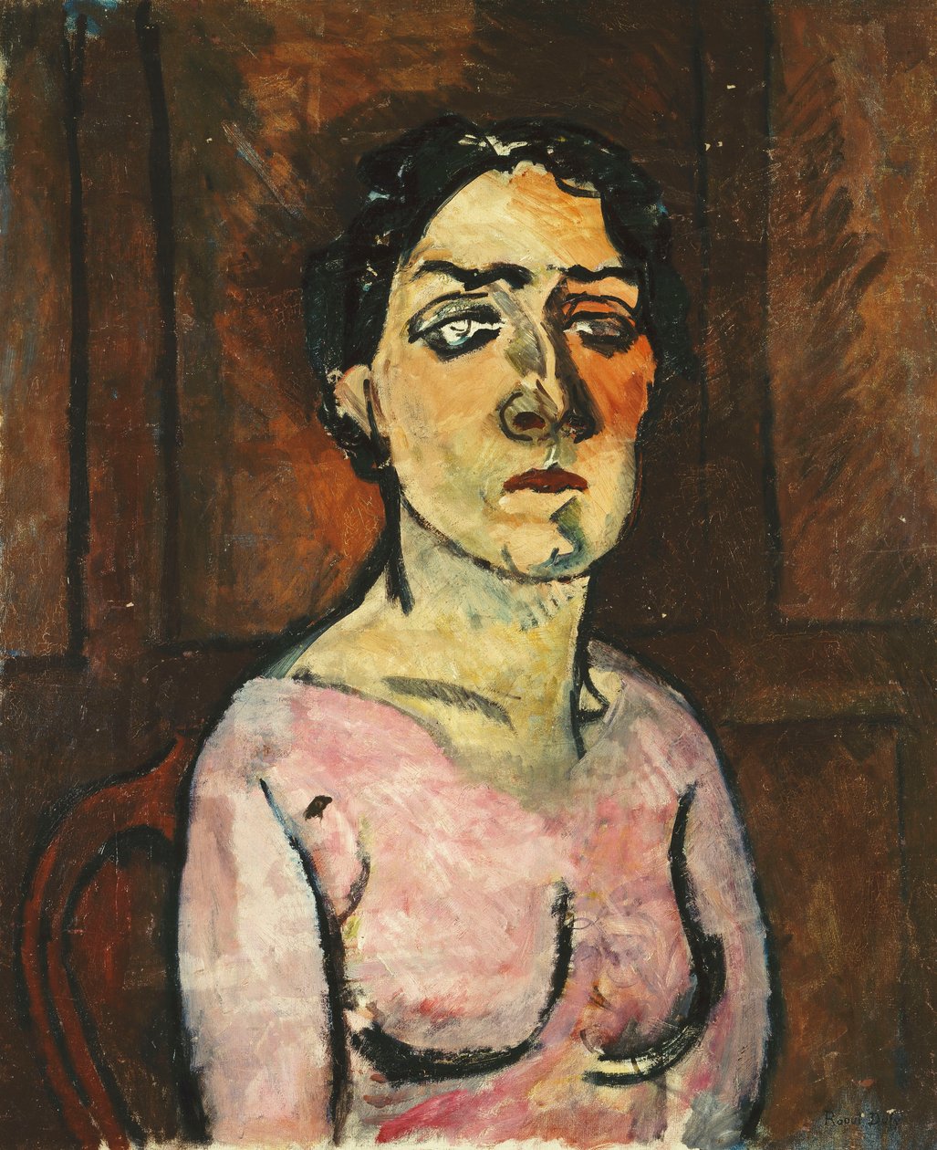 Portrait de Madame Raoul Dufy, ca. 1908-1909 (olie på lærred) af Raoul Dufy