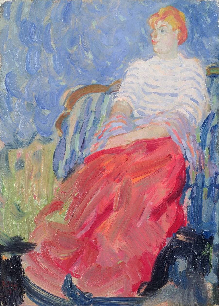 Portræt af kunstnerens søster, Suzanne Dufy af Raoul Dufy