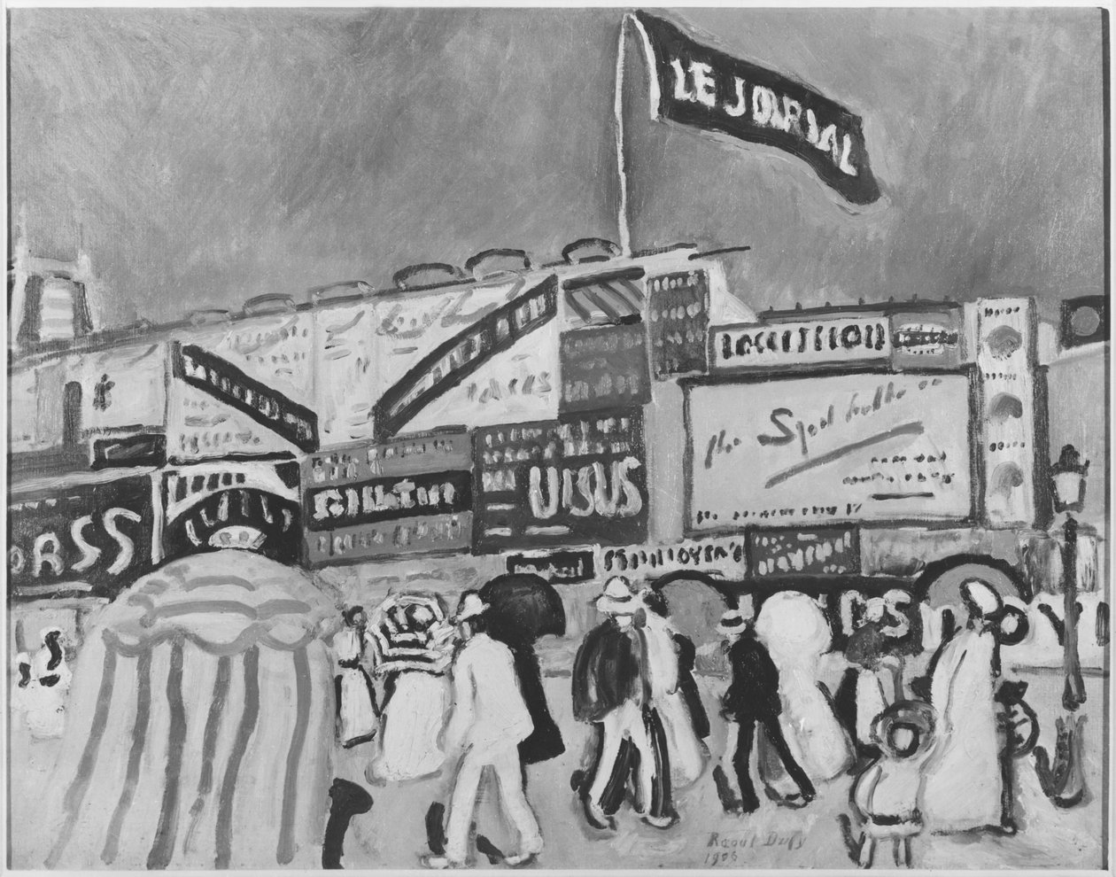 Plakater på Trouville af Raoul Dufy