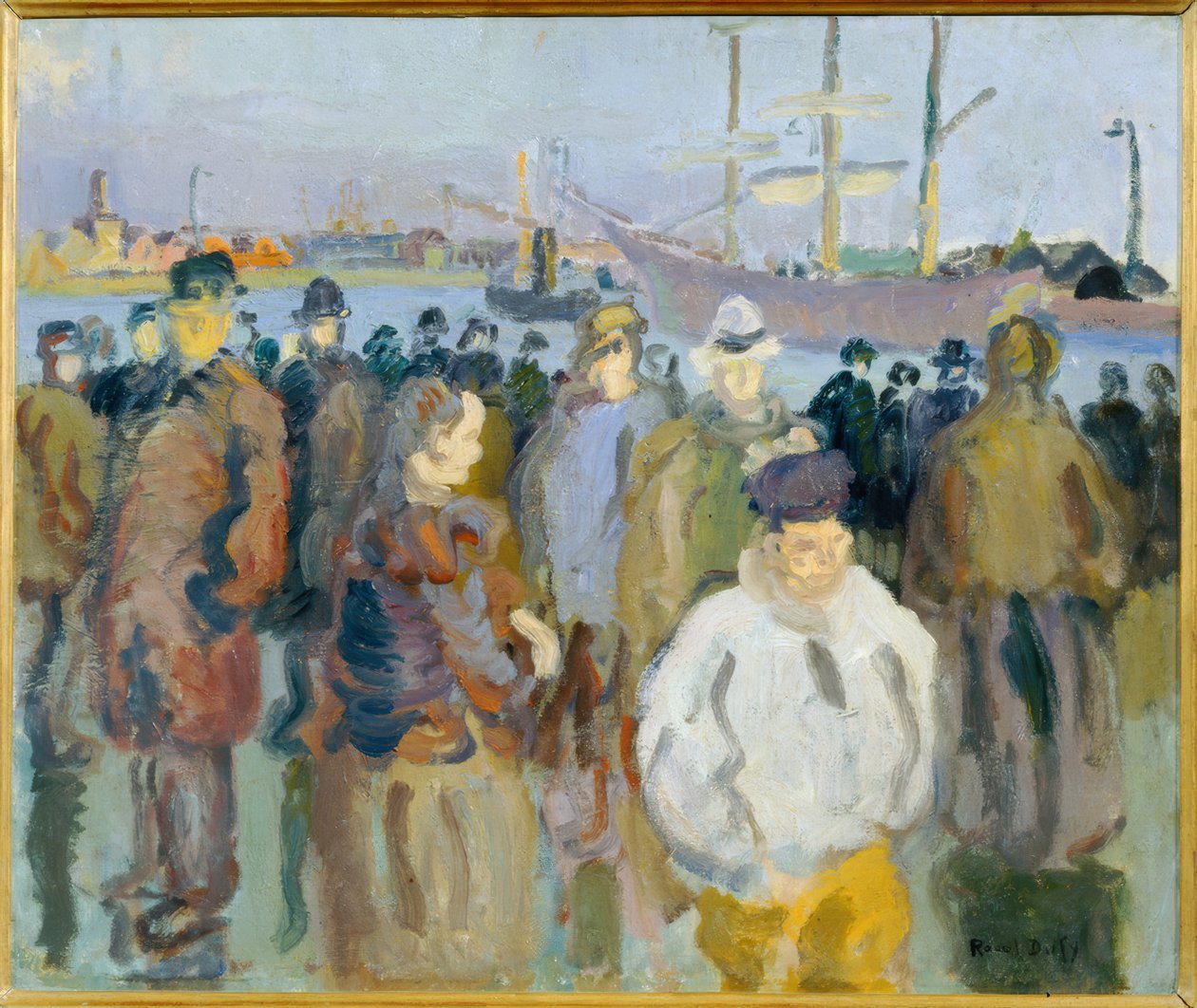 Kajen i Rouen af Raoul Dufy