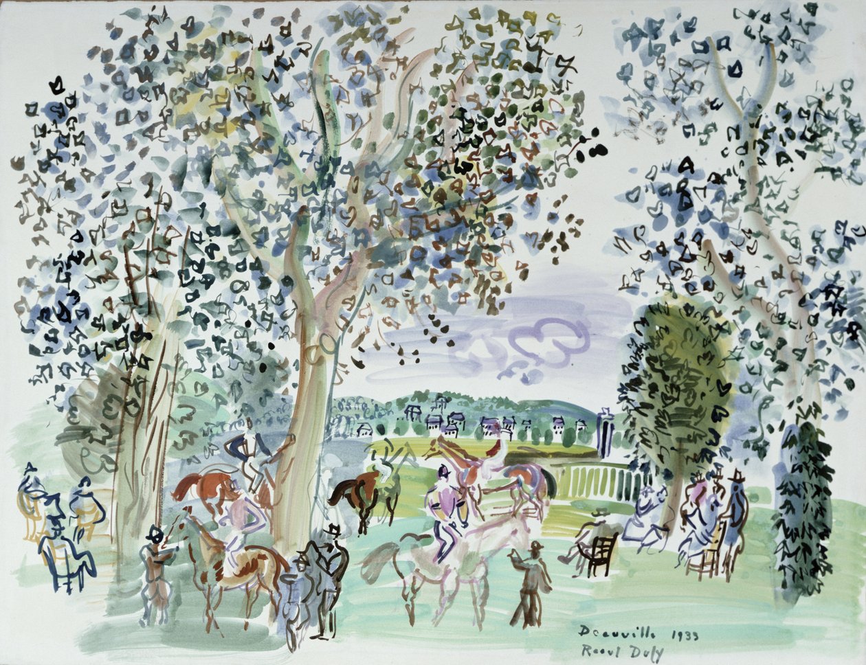 Kapsejlads i Deauville af Raoul Dufy