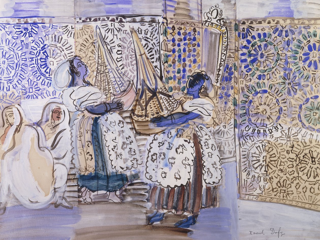 Reception i Marrakesh; Reception i Marrakesh af Raoul Dufy