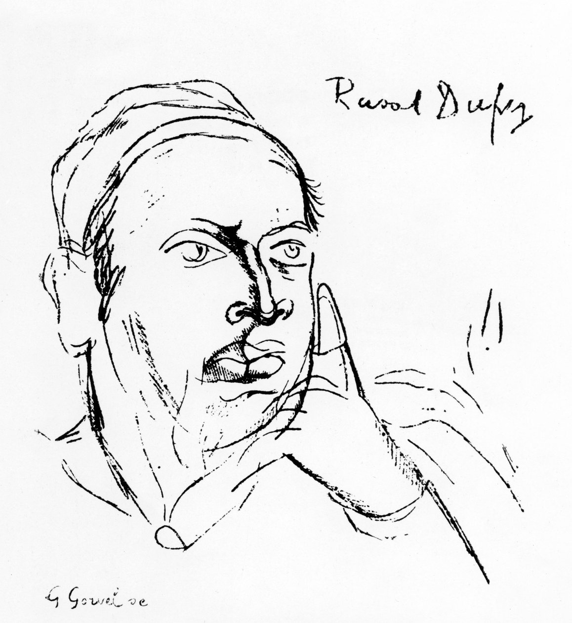 Remy de Gourmont (litografi) af Raoul Dufy