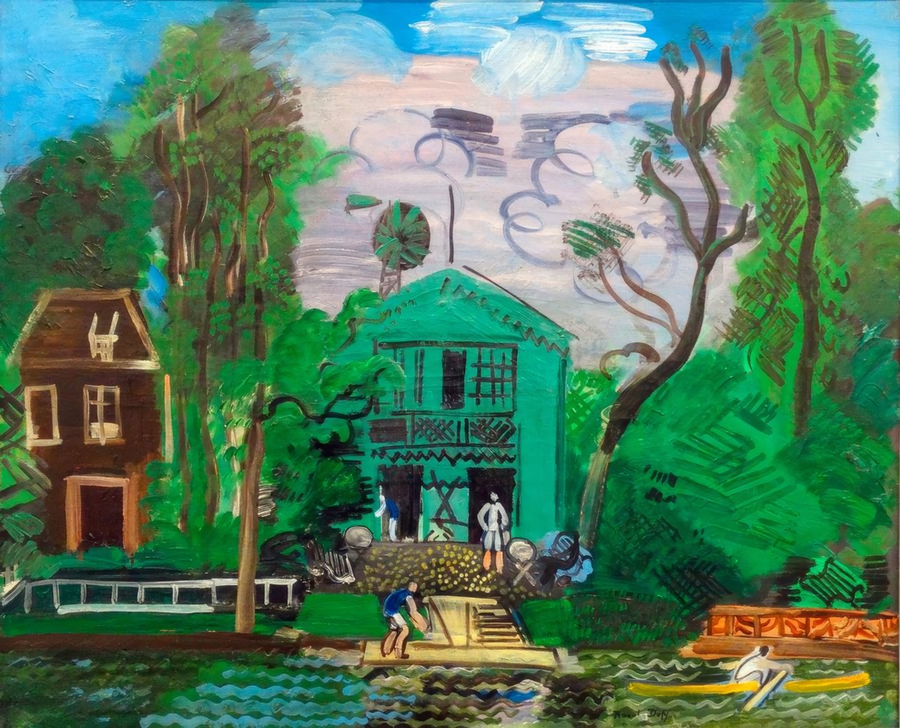 Marne-floden, bådfolket af Raoul Dufy