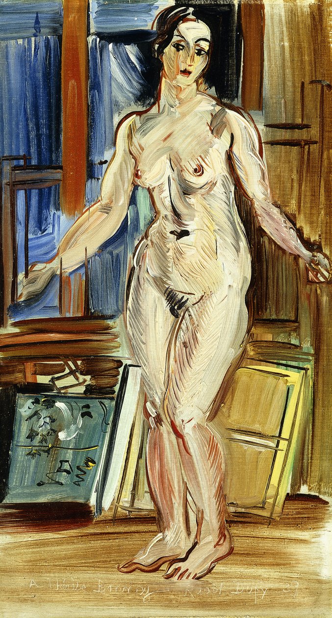 Stående nøgen; Nu Debout af Raoul Dufy