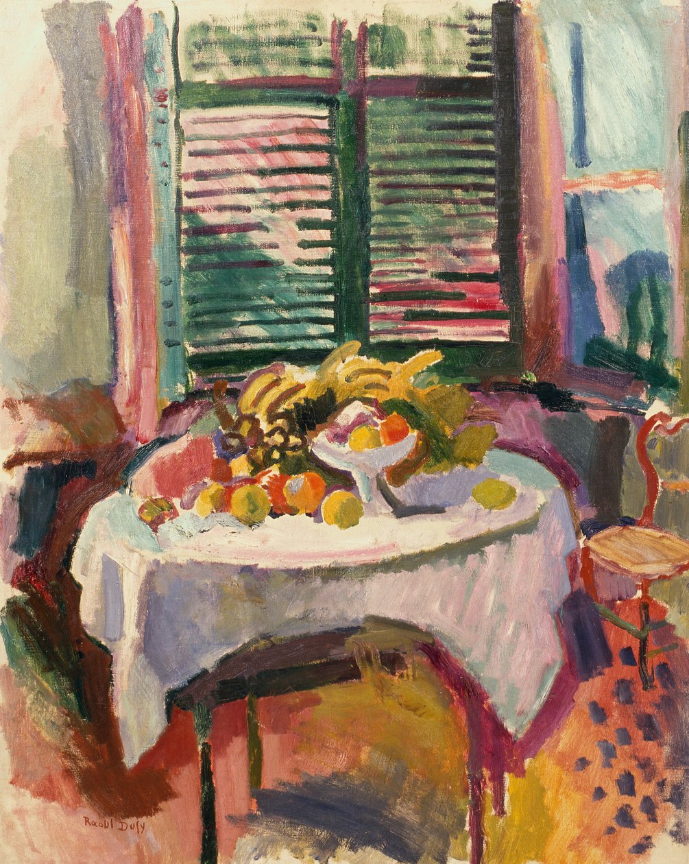 Stilleben med lukkede skodder af Raoul Dufy