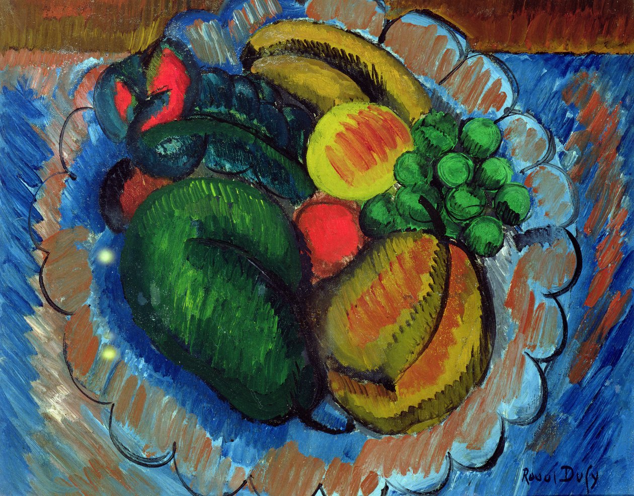 Stilleben med frugtskål, ca. 1908 (olie på lærred) af Raoul Dufy