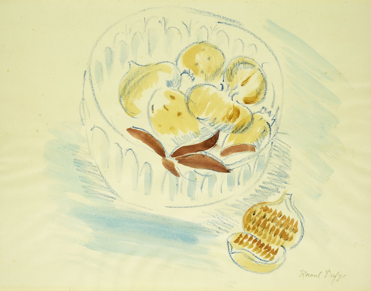 Stilleben med figner og granatæbler; Nature Morte aux Figues et la Grenade af Raoul Dufy