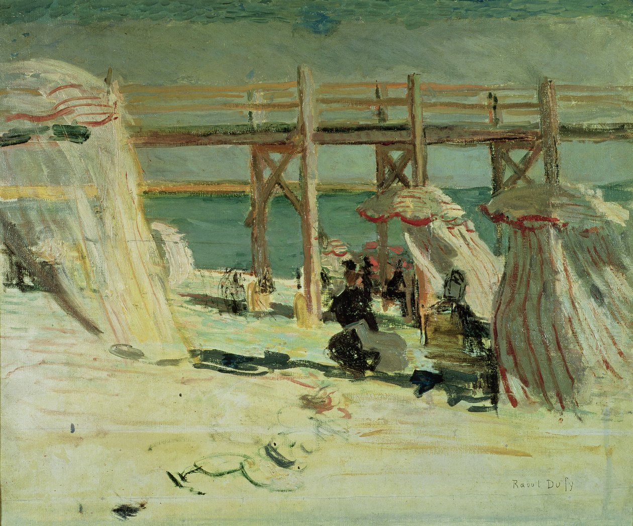 Bølgebryderen ved Sainte-Adresse af Raoul Dufy