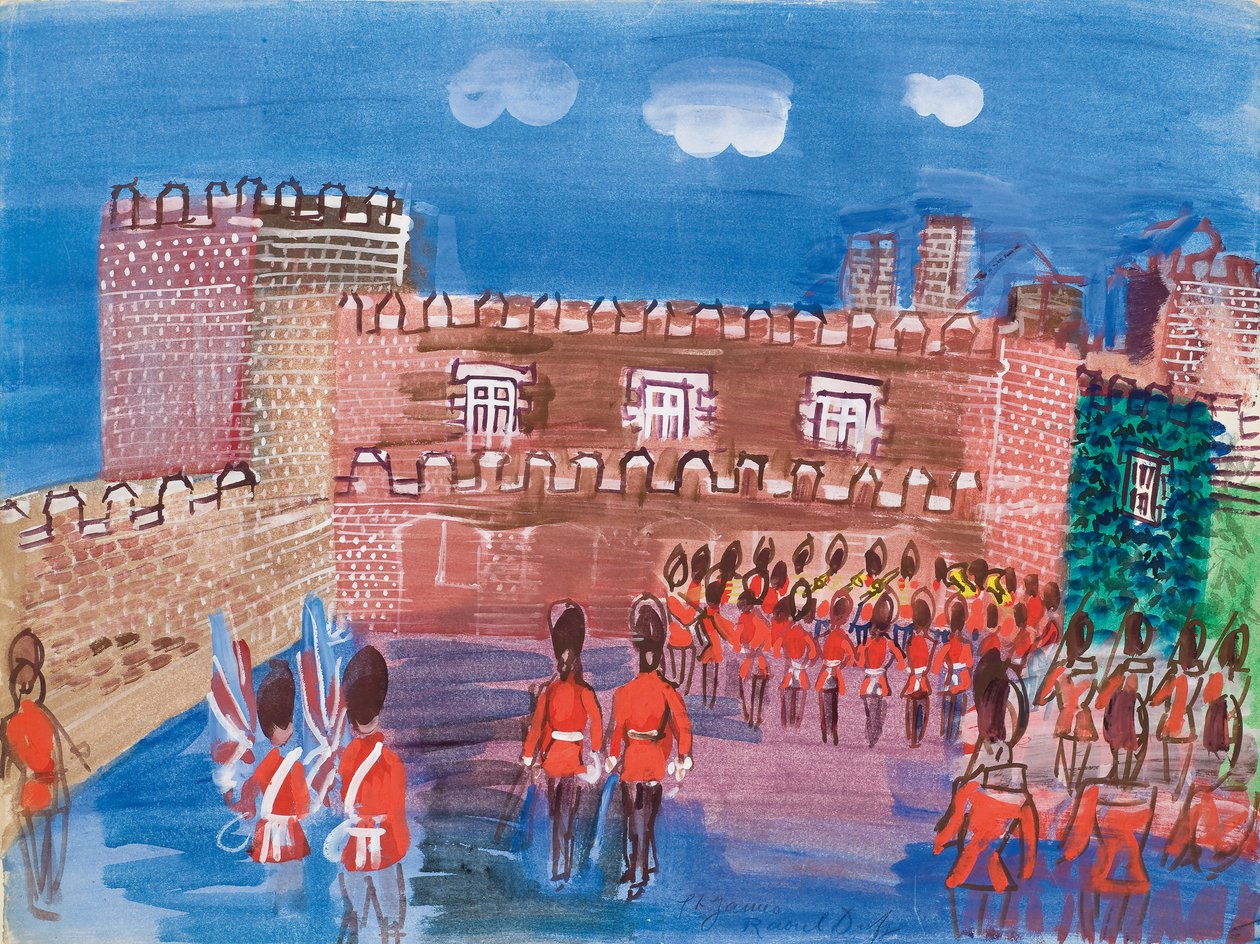 Vagtskifte på Saint James Palace af Raoul Dufy