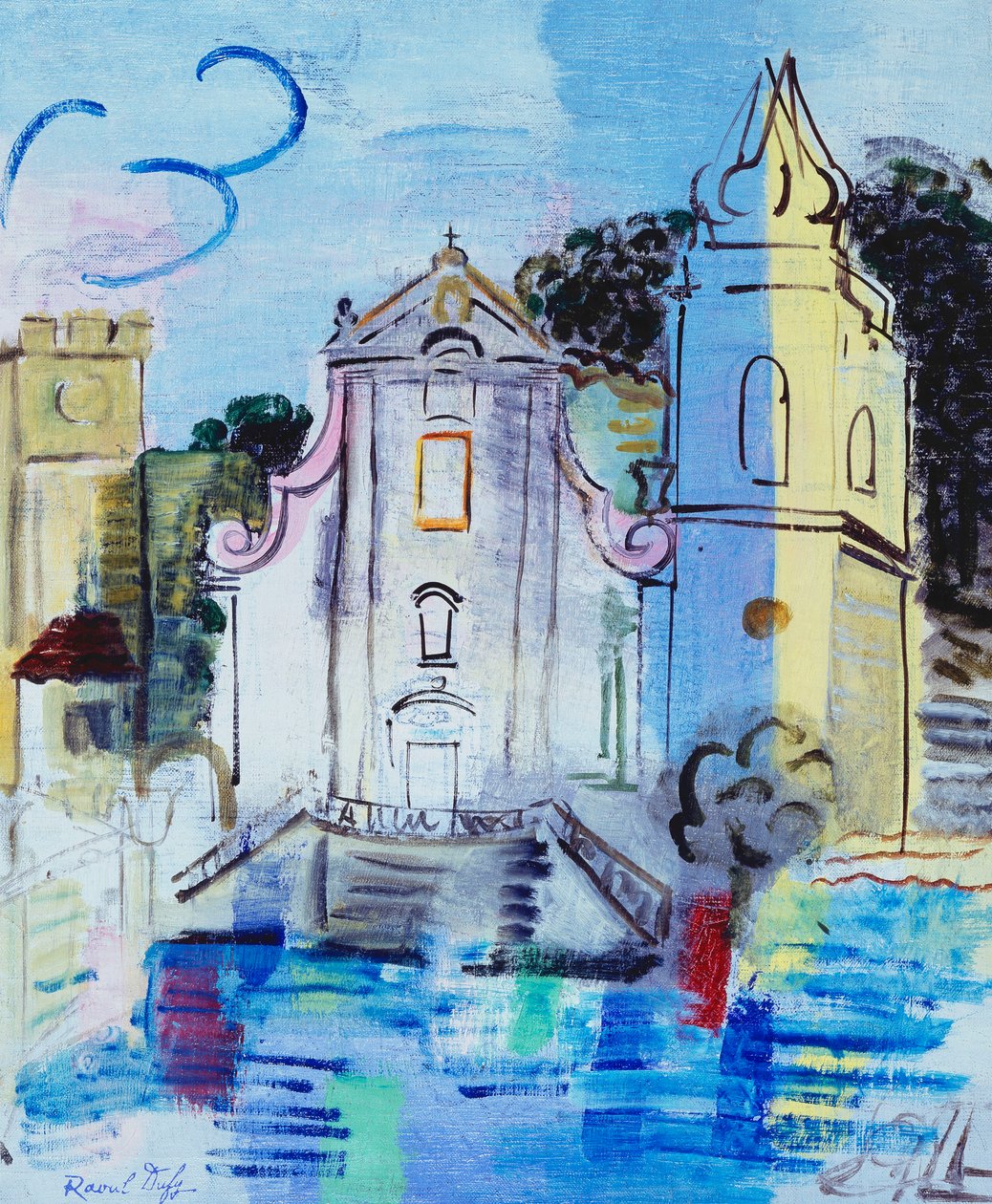 Kirken i Taormina; Leglise de Taormine af Raoul Dufy