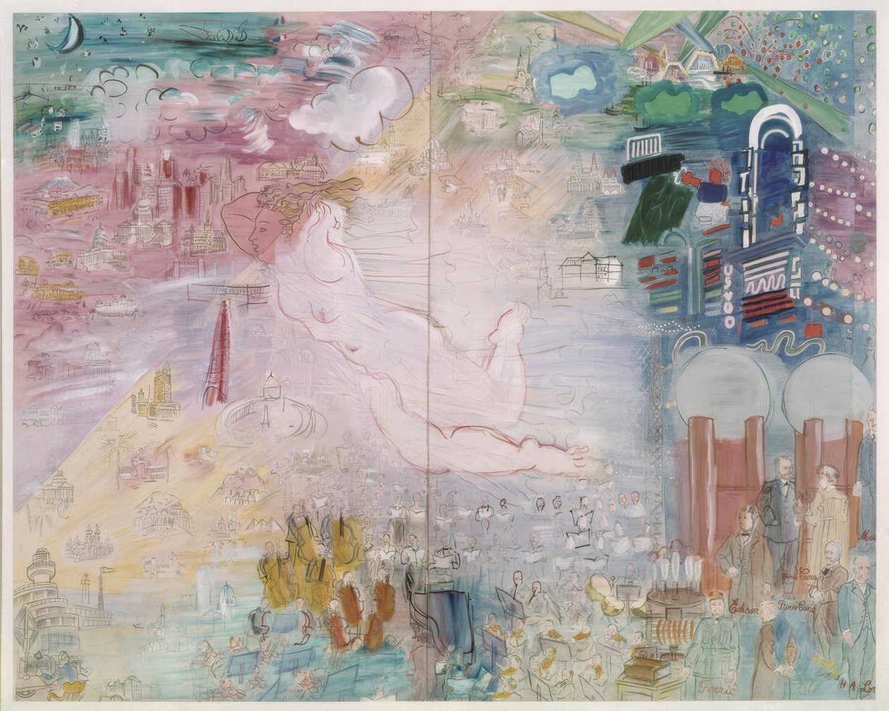 Den elektriske fe af Raoul Dufy