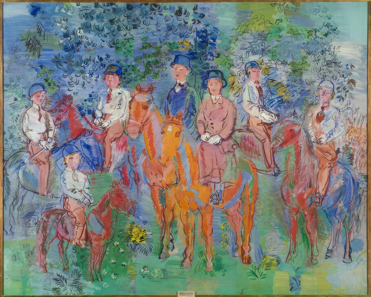 Rytterne i skoven af Raoul Dufy