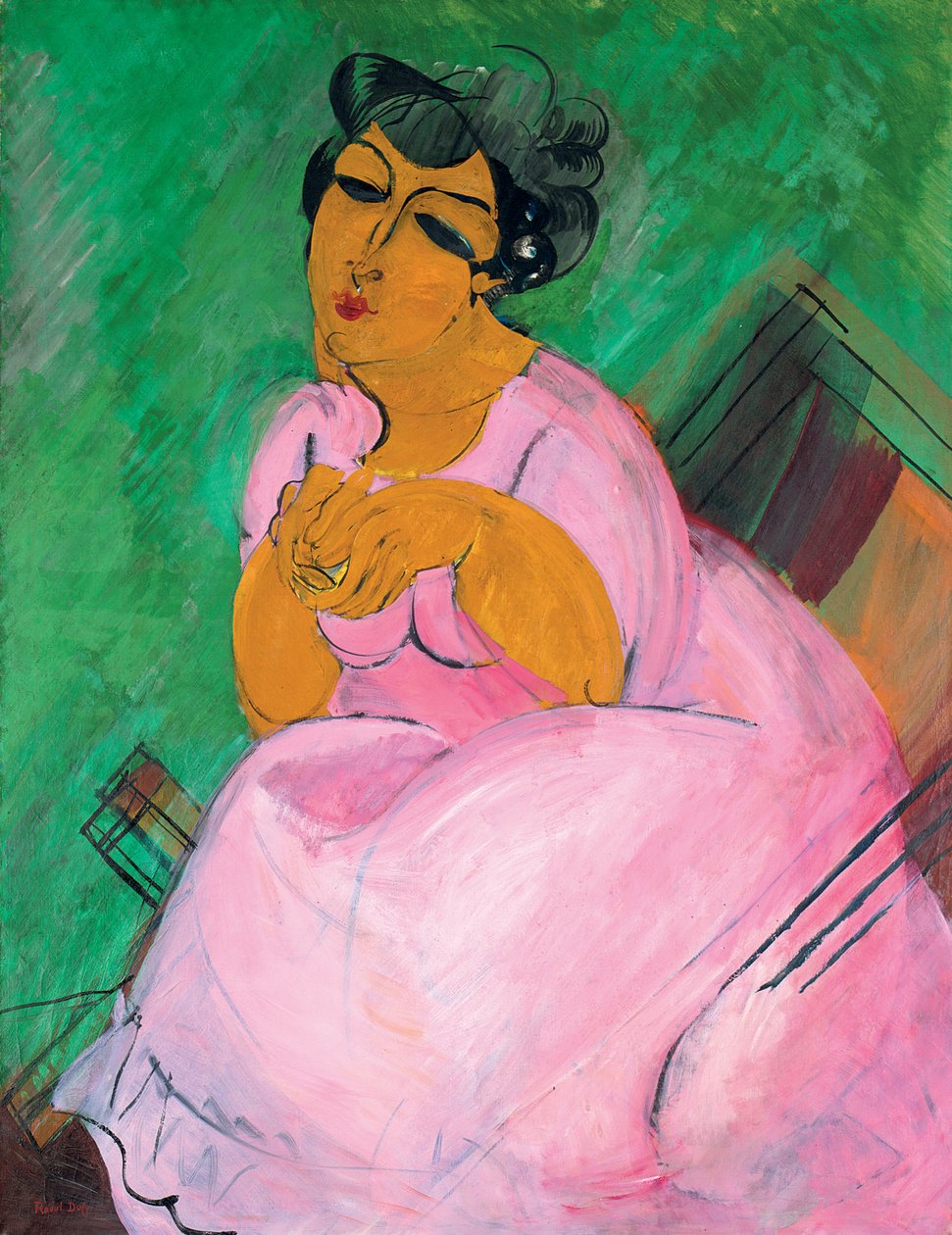 Damen i lyserødt; La Dame en Rose af Raoul Dufy