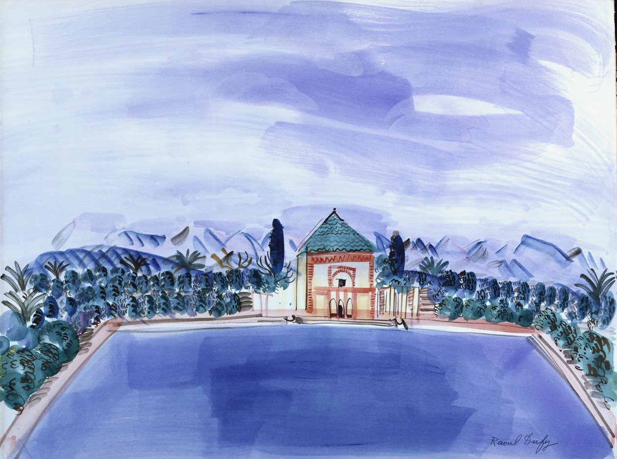 Poolen på Menara af Raoul Dufy