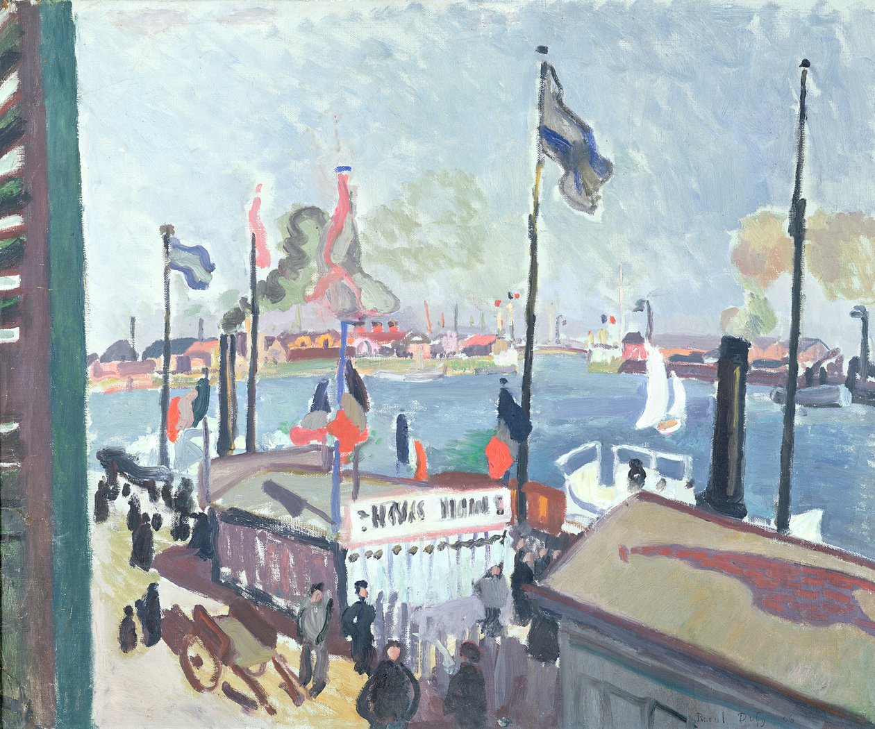 Havnen i Le Havre af Raoul Dufy