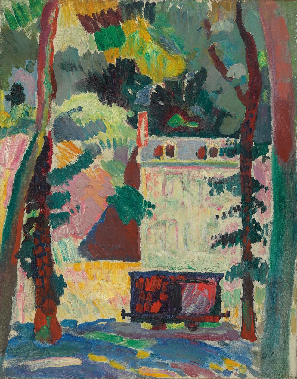 Jernbanevognen; Le petit wagon af Raoul Dufy