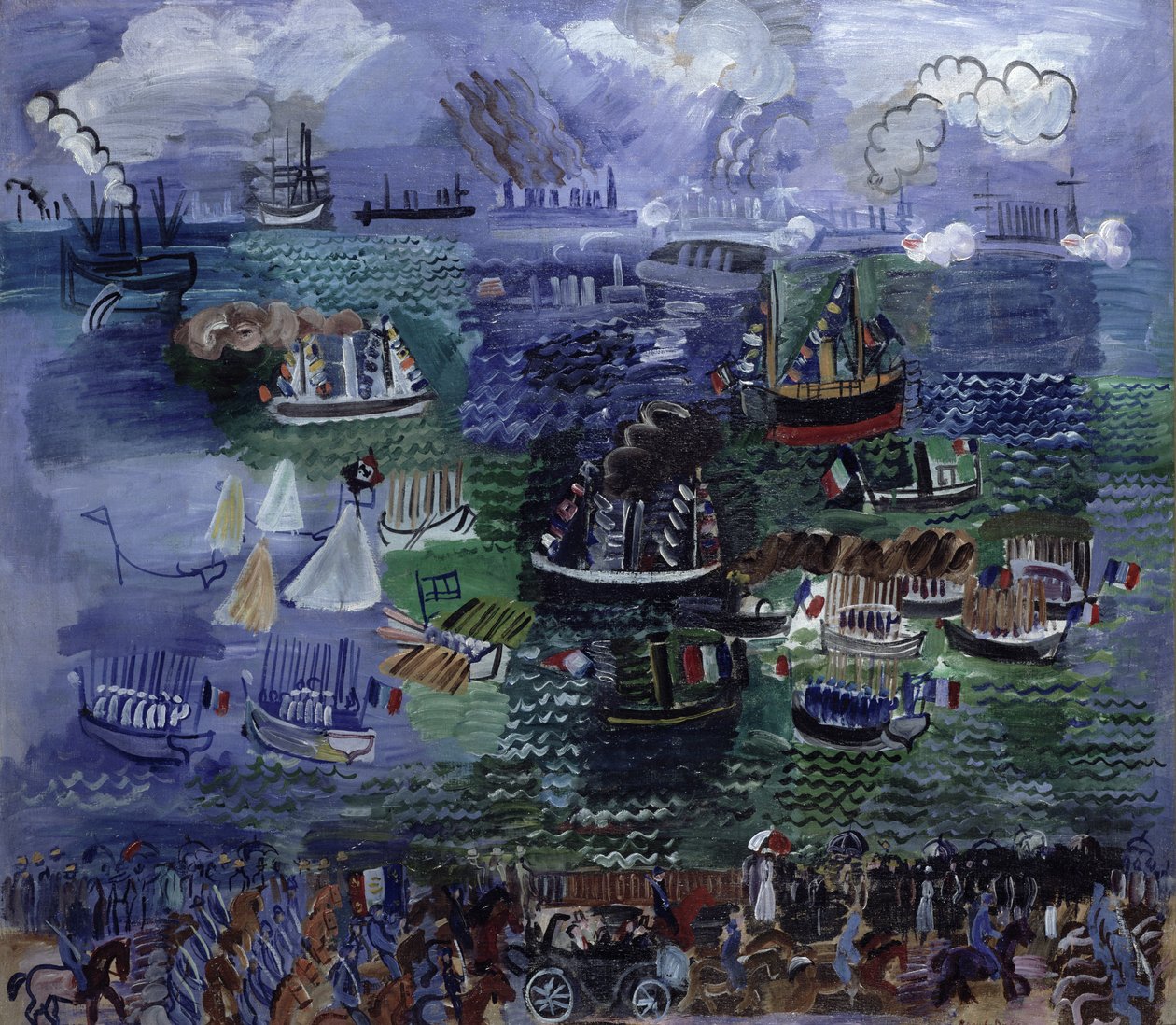 Regattaen i Le Havre af Raoul Dufy