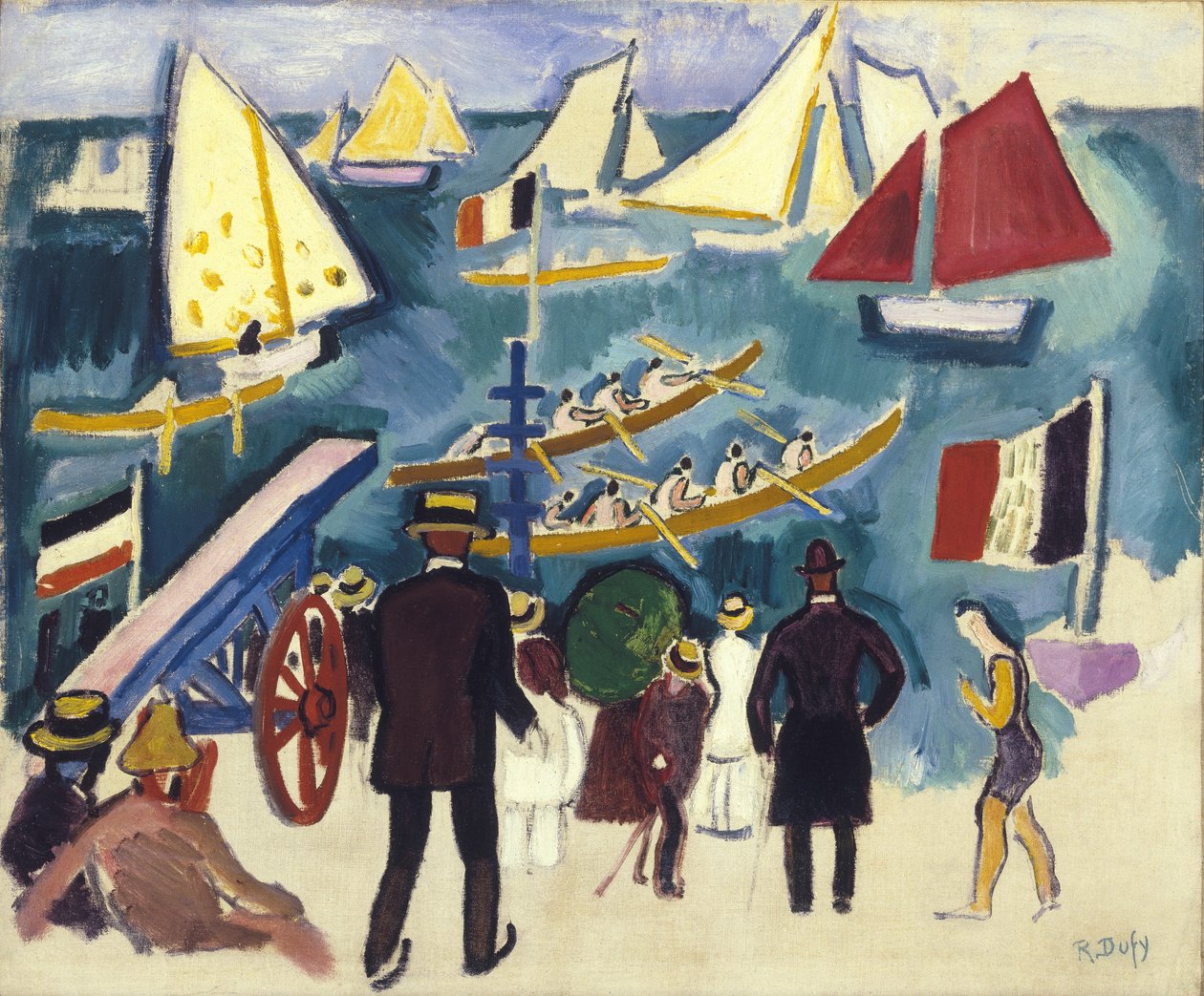 The Regatta, ca. 1908-10 (olie på lærred) af Raoul Dufy