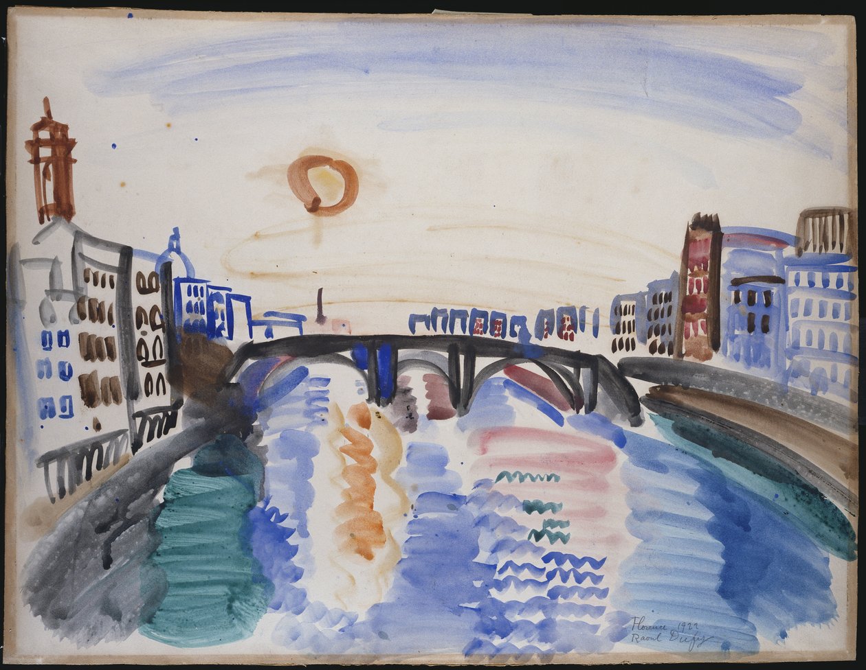 Floden Arno, Firenze af Raoul Dufy