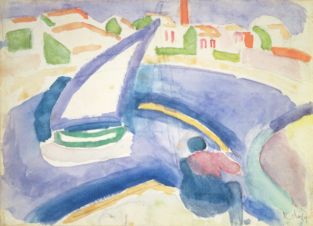 Den sejlende båd af Raoul Dufy