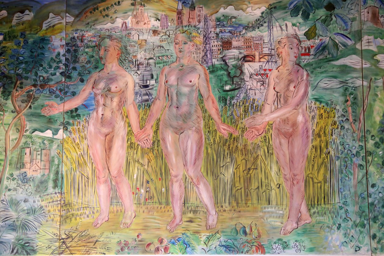 Seinen, fra Paris til havet, detalje af Raoul Dufy