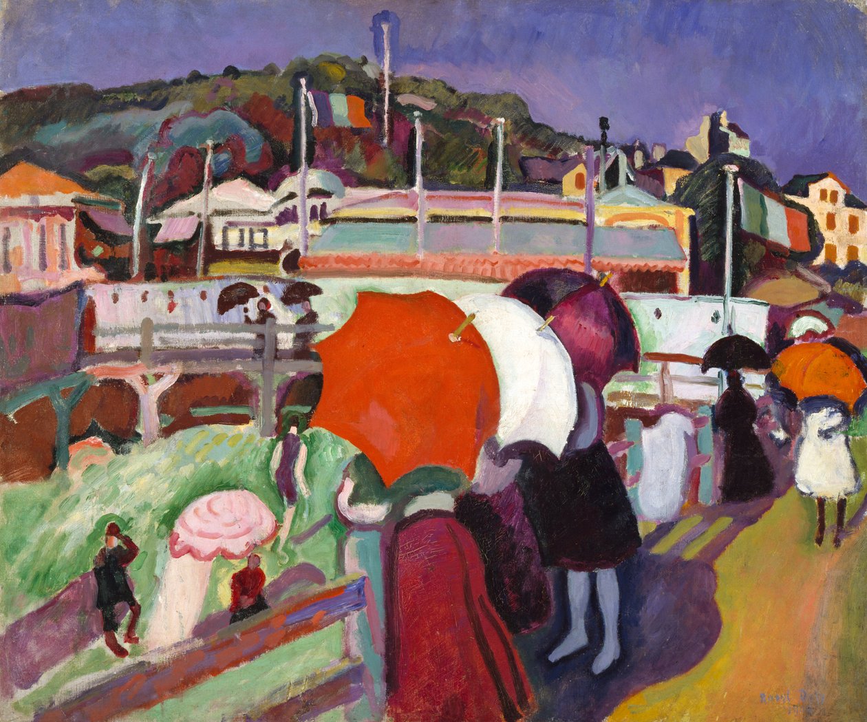 De tre paraplyer af Raoul Dufy