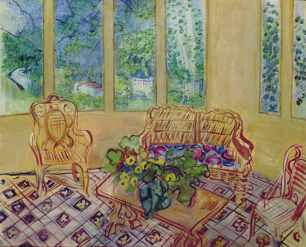 Vinterhaven i Vernet-les-Bains af Raoul Dufy