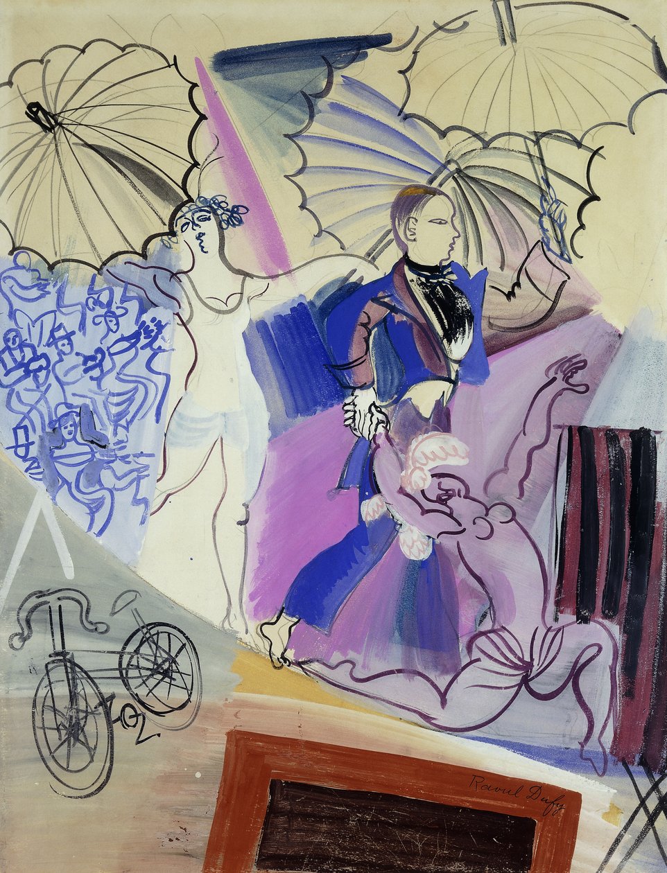 Linedansere; Les Equilibristes af Raoul Dufy