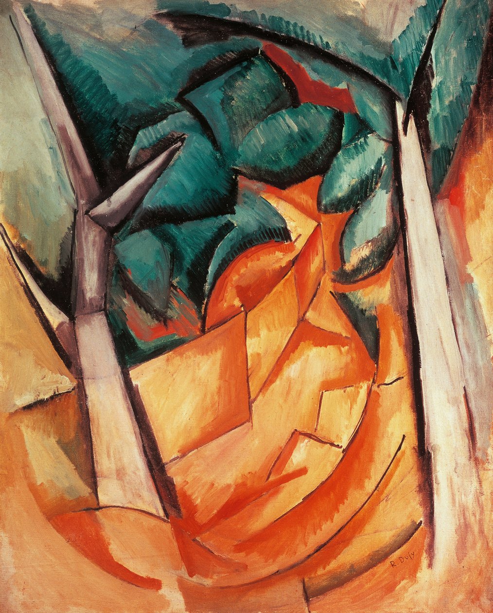 Træer ved Estaque af Raoul Dufy