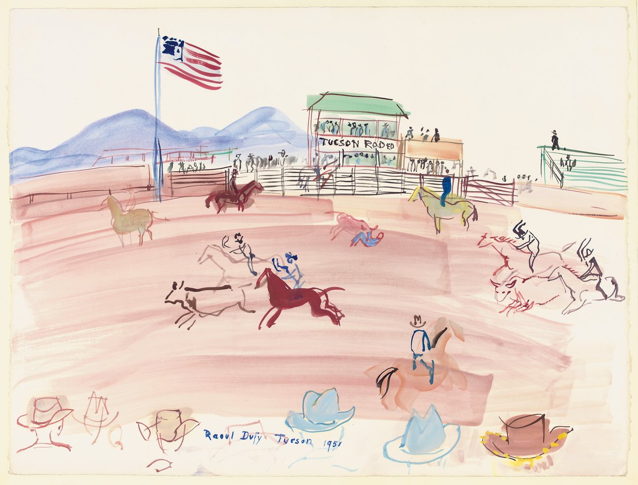 Tucson Rodeo af Raoul Dufy