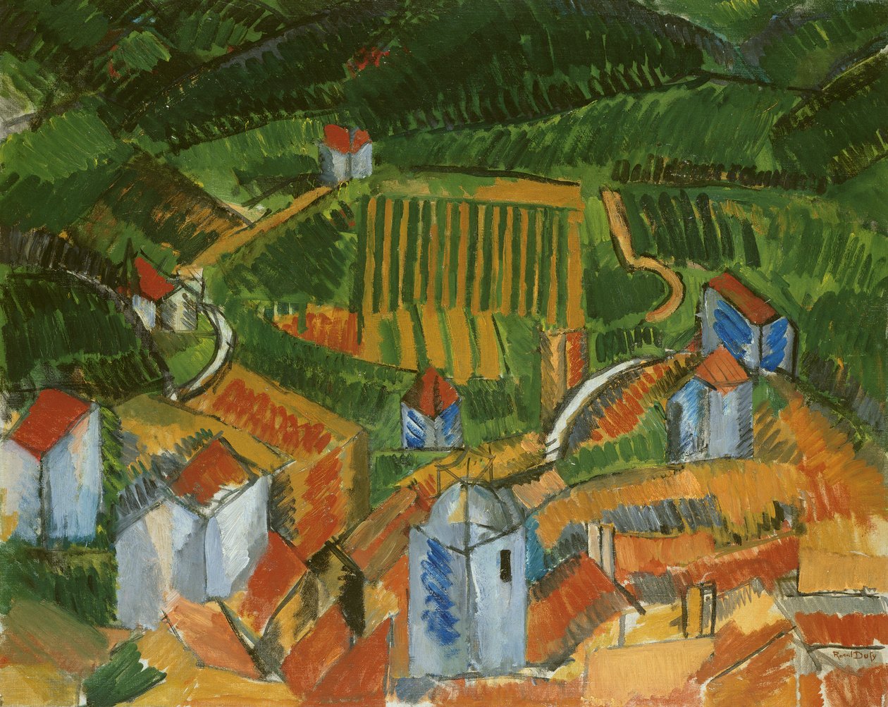 Vence landskab af Raoul Dufy