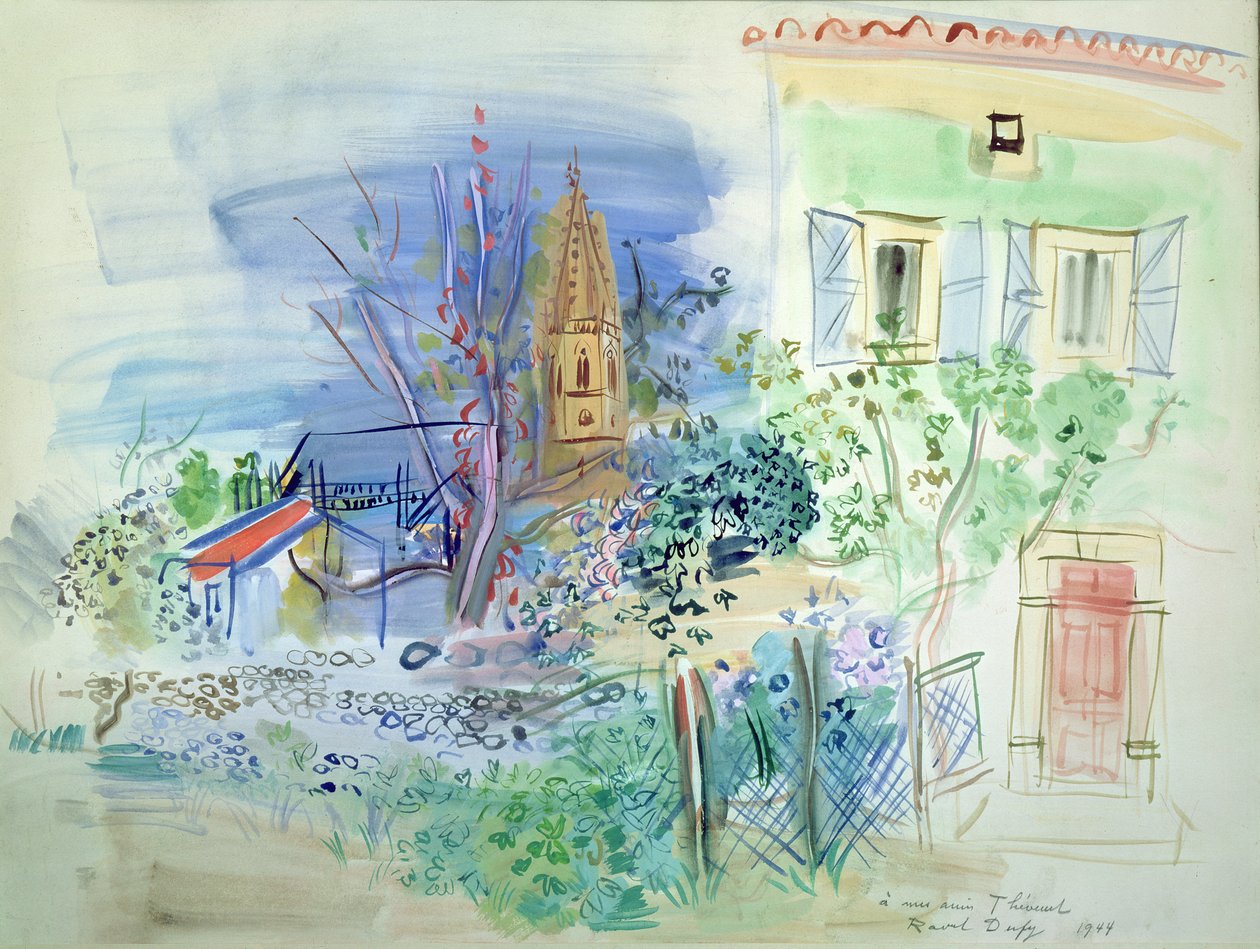 Udsigt over Perpignan af Raoul Dufy