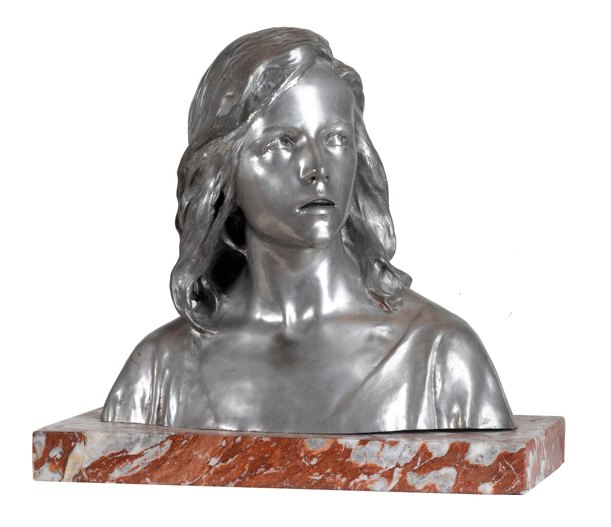 Kristus blandt lægerne (sølv og marmor) af Raoul Francois Larche