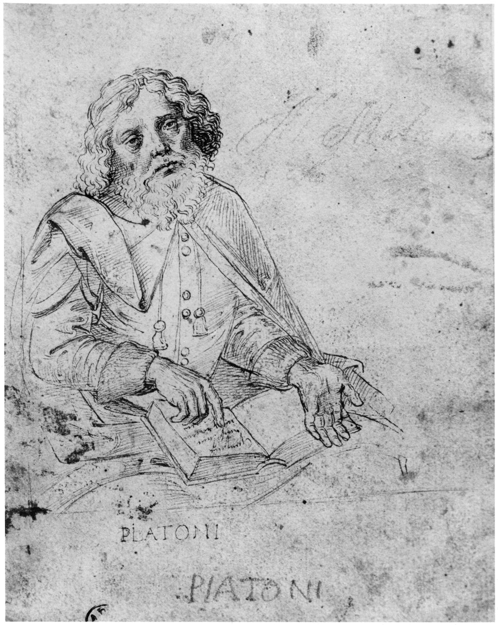 Portræt af Platon (429-347 f.Kr.) af Raffaello Sanzio Raphael