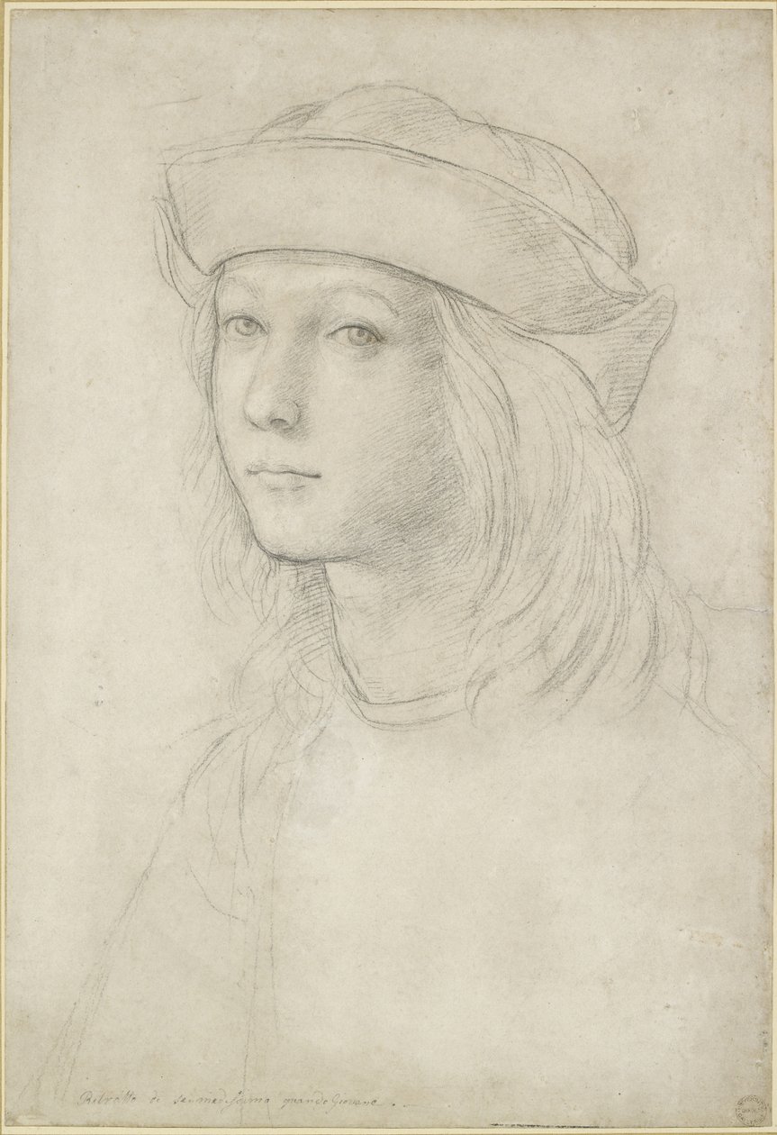 Portræt af en ukendt ungdom, muligvis et selvportræt, WA1846.158 af Raffaello Sanzio Raphael