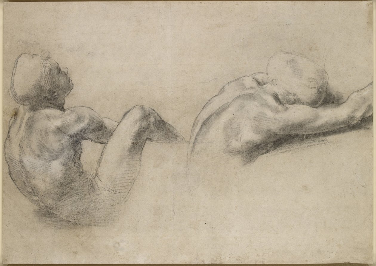 Rekto: To nøgenstudier, WA1846.210 af Raffaello Sanzio Raphael